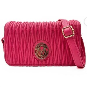 NWT Valentino Orlandi Pink and Gold Crossbody Purse‎ Handbag